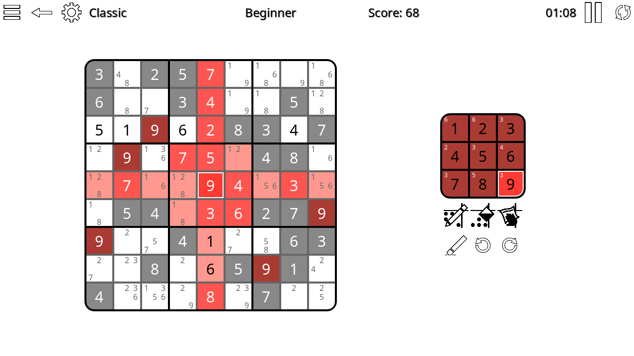 Argo Sudoku screenshot 1